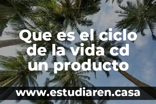 Que es el ciclo de la vida cd un producto