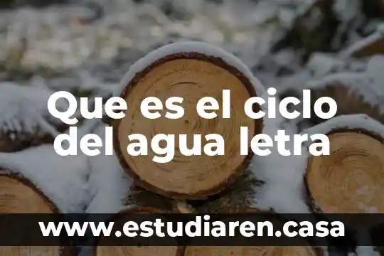 Qué es el inba y cual es su función 6 Que es el ciclo del agua letra