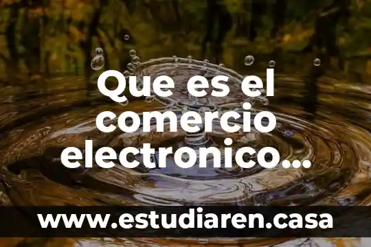 Que es reputar actos de comercio 3 Que es el comercio electronico libre