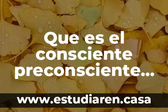 Qué es el inconsciente colectivo mexicano 3 Que es el consciente preconsciente e inconsciente segun freud