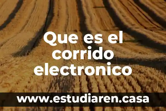 Que es un corrido mexicano ejemplo 6 Que es el corrido electronico