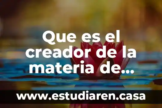 Que es la expresion en materia de reserva 4 Que es el creador de la materia de matematicas