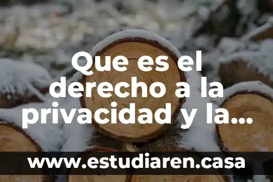 Que es el derecho a la privacidad y la intimidad