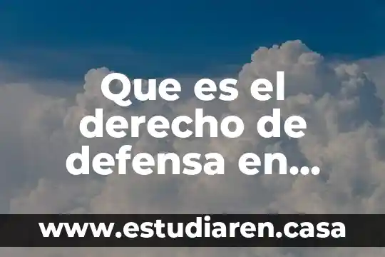 Que es el derecho de defensa en guatemala