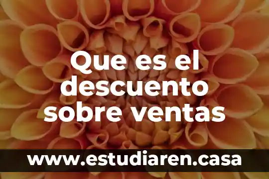 Ventas click que es 7 Que es el descuento sobre ventas