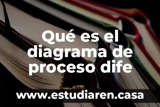 Qué es el diagrama de proceso dife