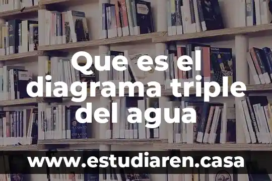Que es el diagrama triple del agua