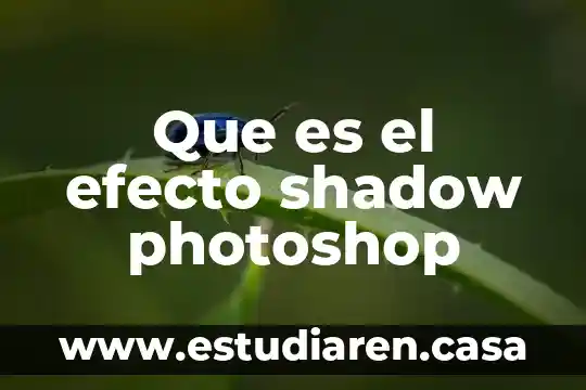 Efecto satinado que es 4 Que es el efecto shadow photoshop