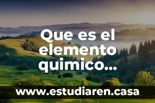 Que es el elemento quimico aluminio