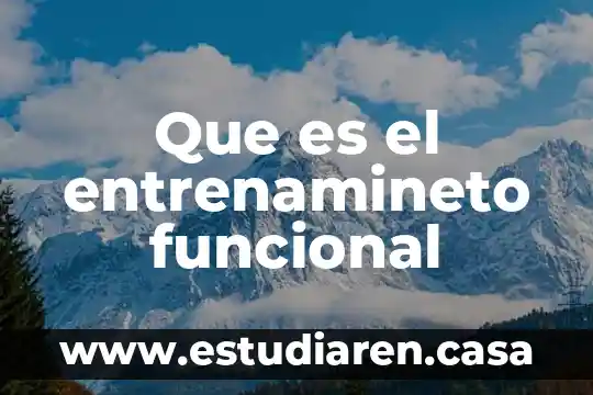 Que es una grafica de dipercion xy 8 Que es el entrenamineto funcional