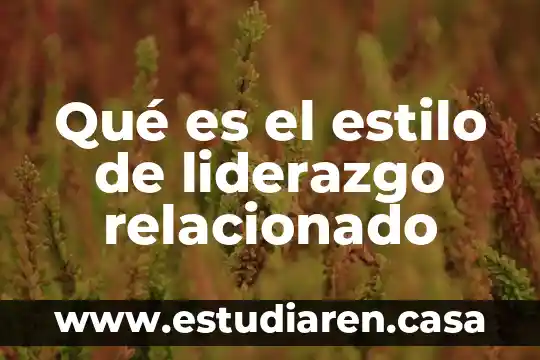 Que es el estilo un un analisis publicitario 8 Qué es el estilo de liderazgo relacionado