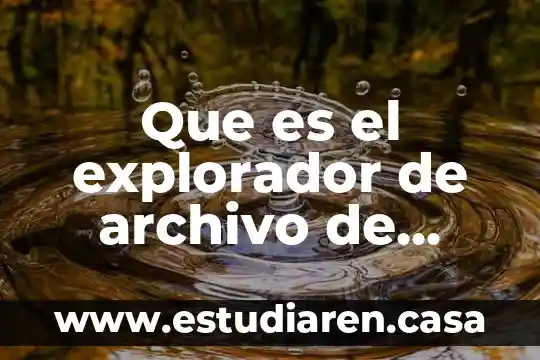 Que es explorador ejemplos 3 Que es el explorador de archivo de windows