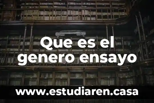 Qué es el género del coro 7 Que es el genero ensayo