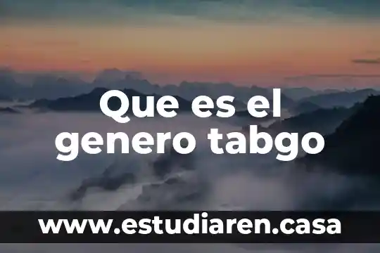 Qué es el género del coro 4 Que es el genero tabgo