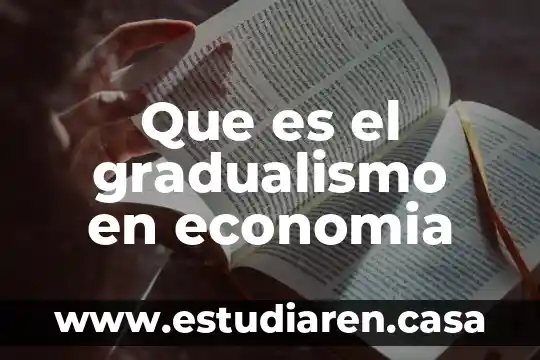 Que es economia aplicada a los negocios 4 Que es el gradualismo en economia