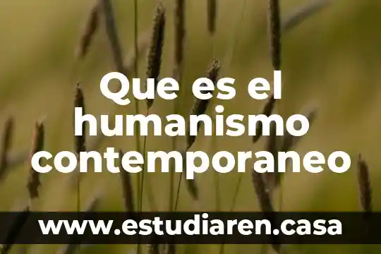 Qué es arte moderno y qué contemporáneo 6 Que es el humanismo contemporaneo