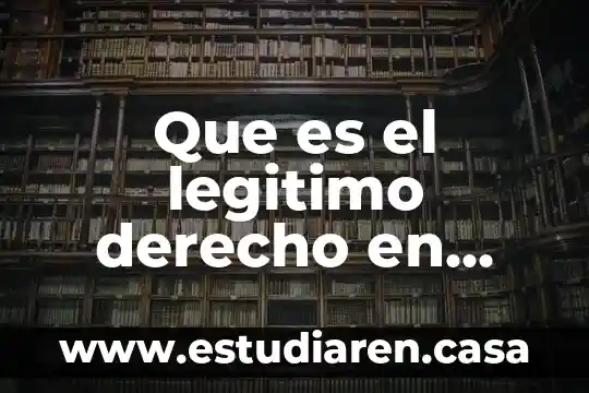 Que es el legitimo derecho en amparo
