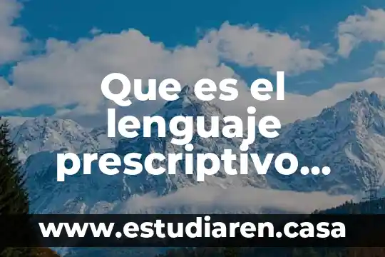 Que es el lenguaje prescriptivo segun kelsen