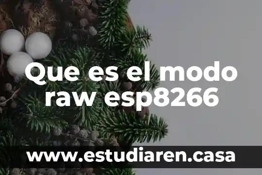 Que es hash modo 7 Que es el modo raw esp8266