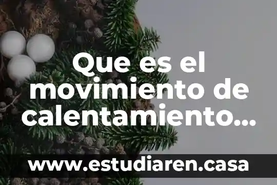 Que es el calentamiento global y que puedo hacer para reducirlo 3 Que es el movimiento de calentamiento global