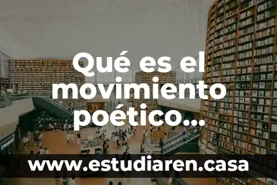 Qué es el movimiento poético modernismo