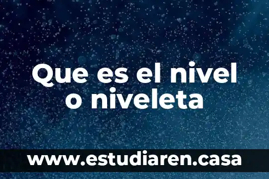Porque se dice que es de un nivel socioeconómico medio 3 Que es el nivel o niveleta