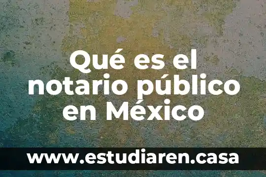 Qué es el notario público en México