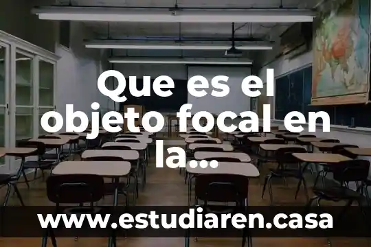 Que es objeto en contabilidad 8 Que es el objeto focal en la investigacion