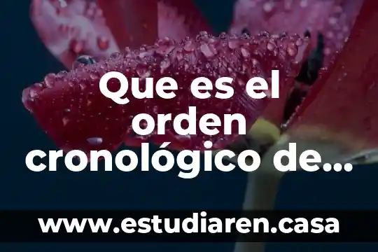 Que es la redaccion de un cuento 7 Que es el orden cronol贸gico de un cuento
