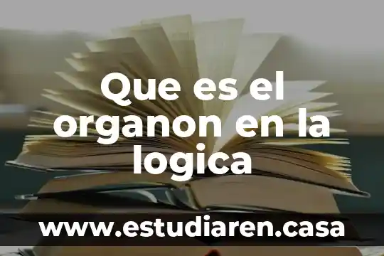 Que es el organon en la logica