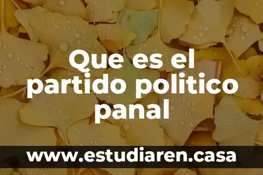 Qué es un factor político en una empresa 7 Que es el partido politico panal