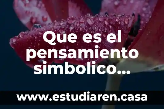 Que es el pensamiento simbolico ejemplos