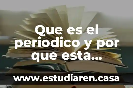 Que es el periodico y por que esta clasificado