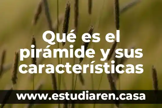 Qué es el pirámide y sus características