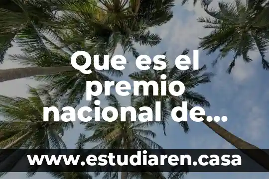 Que es cmic nacional 4 Que es el premio nacional de exportacion