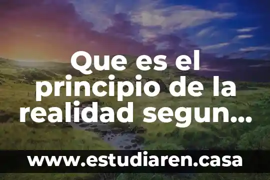 Qué es la psicología criminal según Sigmund Freud 6 Que es el principio de la realidad segun sigmund freud