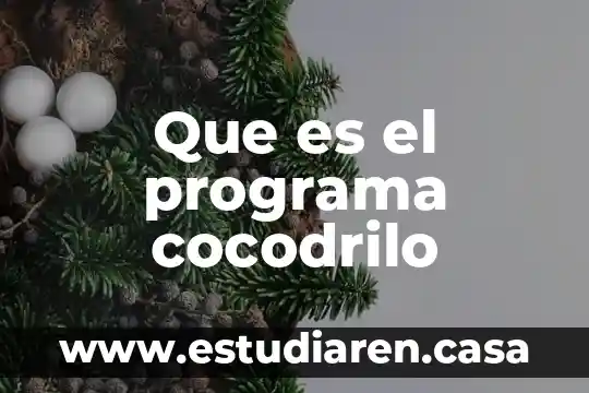 Que es el programa cocodrilo