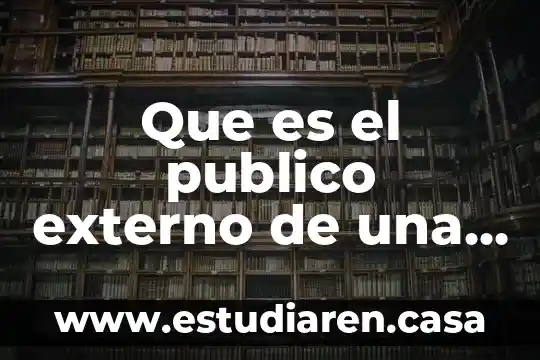 Que es un proyecto interno y externo 3 Que es el publico externo de una empresa