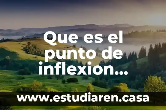 Que es el punto de inflexion economia