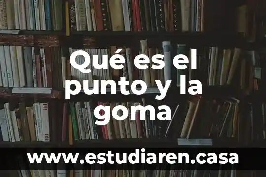 Qué es el punto y la goma