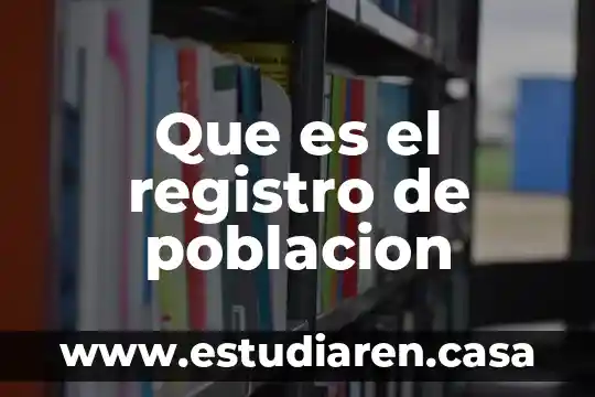 Registro de dmarc publicado que es 7 Que es el registro de poblacion