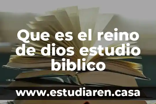 Texto bíblico el que es santo se santifique más 5 Que es el reino de dios estudio biblico