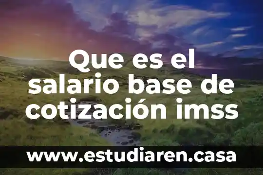Que es una estructura en base a la administracion 6 Que es el salario base de cotización imss