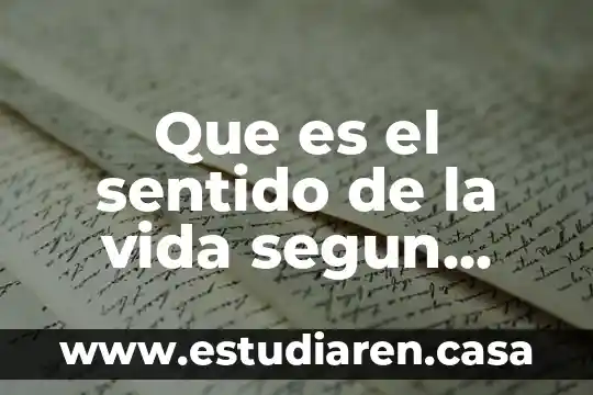 Que es el sentido de la vida segun platon