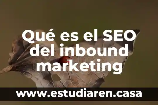 Que es trabajo de seo 6 Qué es el SEO del inbound marketing