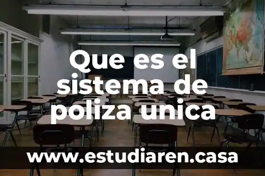 Que es el sistema de poliza unica