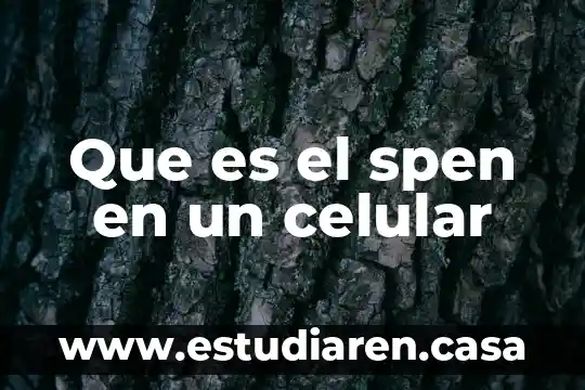Que es el spen en un celular