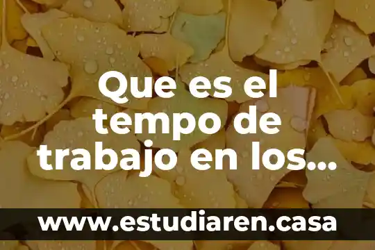 Que es el tempo de trabajo en los materiales dentales