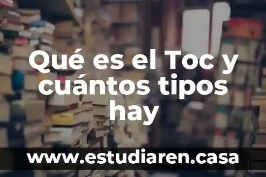 Qué es el Toc y cuántos tipos hay