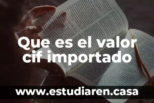 Que es via de desarrollo 3 Que es el valor cif importado